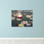Water Lily Blossom Canvas Afdruk (Insitu (Houten vloer))