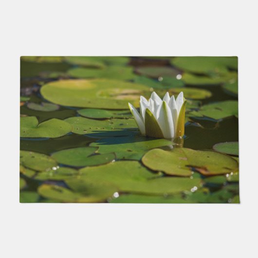Water Lily Blossom Deurmat (Voorkant)