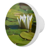 Water Lily Blossom Keramische Knop (Rechts)