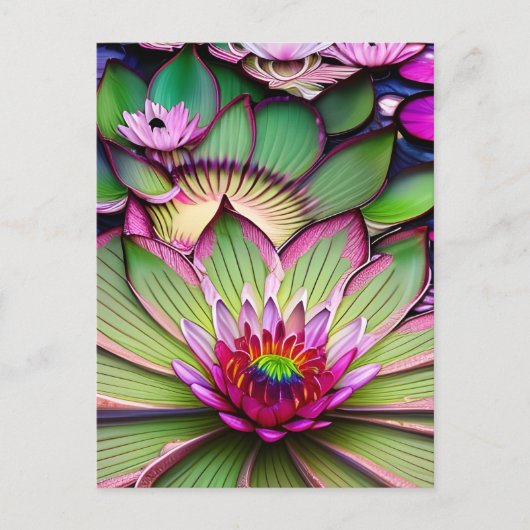 Water Lily Briefkaart (Voorkant)