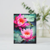 Water Lily:Briefkaart Briefkaart (Staand voorkant)