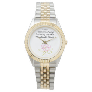 Water Lily Bruiloft Souvenirs Keepsakes Giveaways Horloge