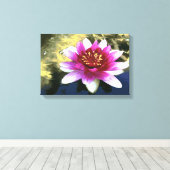 Water Lily Canvas Afdruk (Insitu (Houten vloer))
