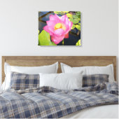 Water Lily Canvas Print (Insitu (Slaapkamer))