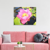 Water Lily Canvas Print (Insitu (Woonkamer))