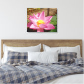 Water Lily Canvas Print (Insitu (Slaapkamer))
