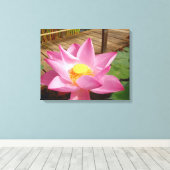 Water Lily Canvas Print (Insitu (Houten vloer))