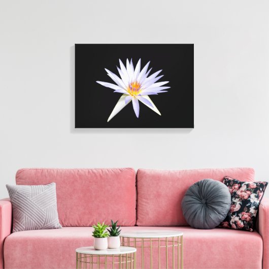 Water Lily Canvas Print (Insitu (Woonkamer))