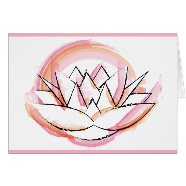 Water Lily Card (Voorkant Horizontaal)