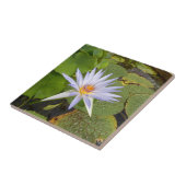 Water Lily Ceramic Tile Tegeltje (Zijkant)