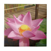 Water Lily Ceramic Tile Tegeltje (Voorkant)