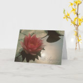 Water Lily Condolence Card Kaart (Gele Bloem)