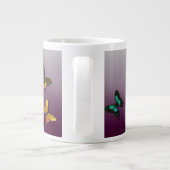 Water Lily en Butterflies Extra Grote Beker (Achterkant)