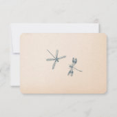 Water Lily en Dragonfly RSVP Uitnodiging (Achterkant)