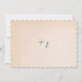Water Lily en Dragonfly sparen de datum Save The Date (Achterkant)