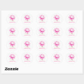 Water Lily Exlibris Ronde Sticker (Vel)