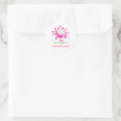 Water Lily Exlibris Ronde Sticker (Tas)