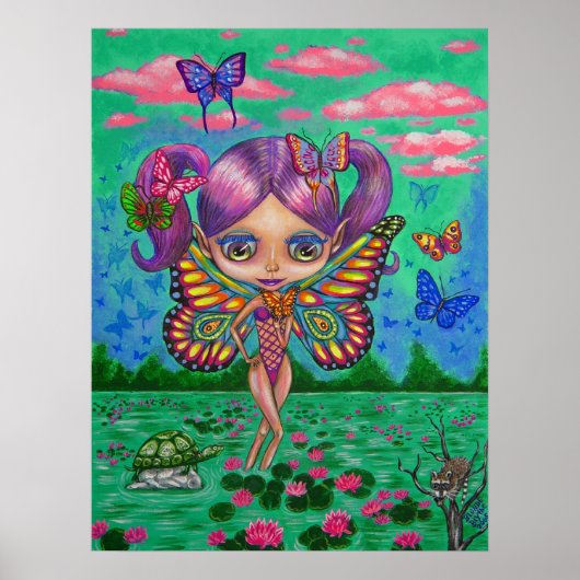 Water Lily Fairy Poster (Voorkant)