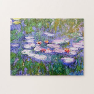 Water Lily Flowers in Bloom Claude Monet Fine Art Legpuzzel
