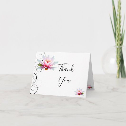 Water Lily Hartelijk dank Kaart (Voorkant)