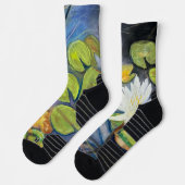 Water Lily in Bloom Socks Sokken (Links)