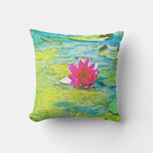 Water Lily Lilypad Buitenkussen