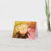 Water Lily Lotus Flower Art Note Kaart (Voorkant)