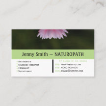 Water Lily Naturopath Afspraak Visitekaartje