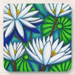 Water Lily Onderzetters - Verpakking van 6