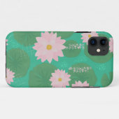 Water Lily Pattern Case-Mate iPhone Case (Achterkant (horizontaal))