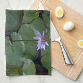 Water Lily Pattern Theedoek (Quarter Fold)