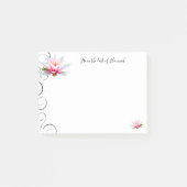 Water Lily Personalized Post-It Notes (Voorkant)