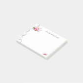 Water Lily Personalized Post-It Notes (Schuin)