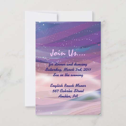 Water Lily Pond Bat Mitzvah Reception Party card Kaart (Voorkant)