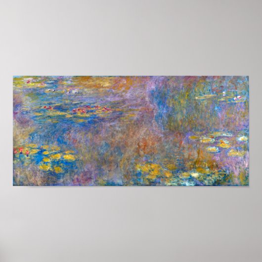 Water Lily Pond bij Giverny, Claude Monet Poster (Voorkant)