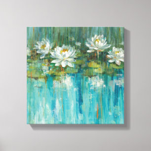 Water Lily Pond Canvas Afdruk