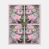 Water Lily Pond Fleece Deken (Voorkant)