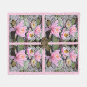 Water Lily Pond Fleece Deken (Voorkant (Horizontaal))