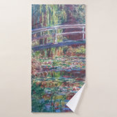 Water Lily Pond (Harmonie Rose), Monet (Serviette de bain)