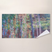 Water Lily Pond (Harmonie Rose), Monet (Serviette de bain)