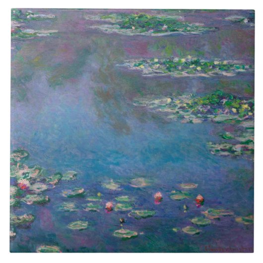 Water Lily Pond, Monet Tegeltje (Voorkant)