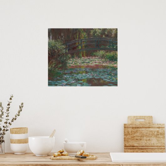 Water Lily Pont door Claude Monet Fine Art Print (Keuken)