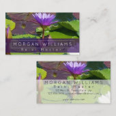Water Lily Reiki Massage Visitekaartje (Voorkant / Achterkant)