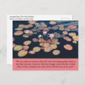 Water Lily Stillness Briefkaart (Voorkant / Achterkant)