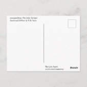 Water Lily Stillness Briefkaart (Achterkant)