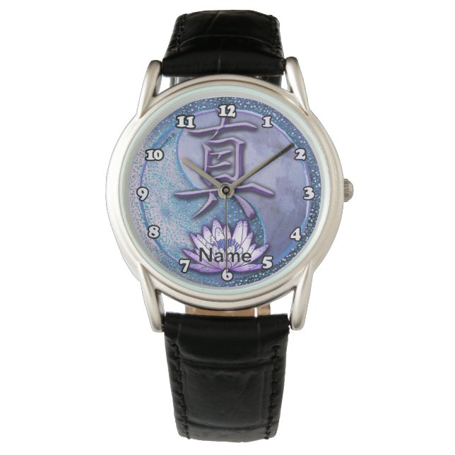 Water Lotus Waarheid Horloge (Voorkant)