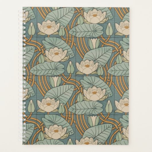 Water Lys Lily Art Nouveau Nature (Devant)