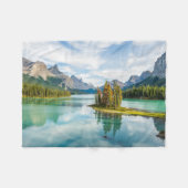 Water | Maligne Lake, Jasper National Park, Canada Fleece Deken (Voorkant (Horizontaal))