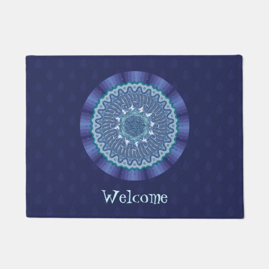 Water Mandala Doormat Deurmat (Voorkant)