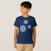 Water Mandala Kind en Baby Donker Shirt (Voorkant volledig)